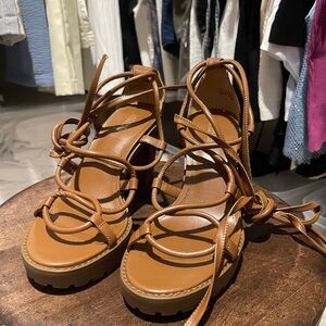 Michael Kors Tan Strappy Sandals
